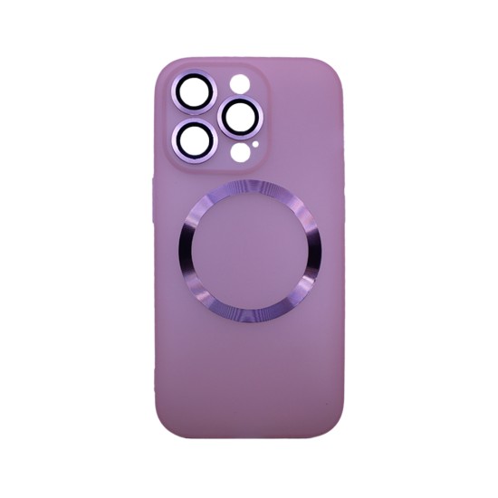 Magnetic Case with Camera Lens for Apple iPhone 14 Pro Pink